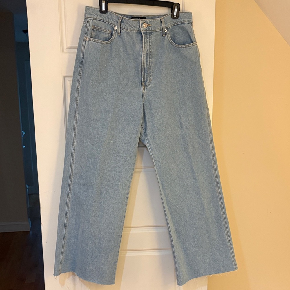 Veronica Beard Taylor Relaxed Wide Leg High Rise Jeans S (32) NWOT